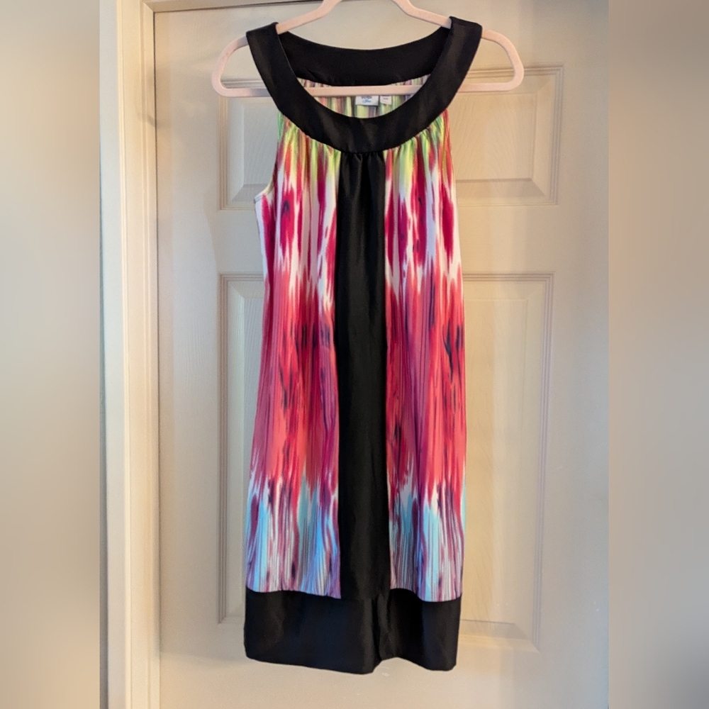 Brand New Piper & Blue Vibrant High Low Ombre Colored Dress Size XL Sleeveless